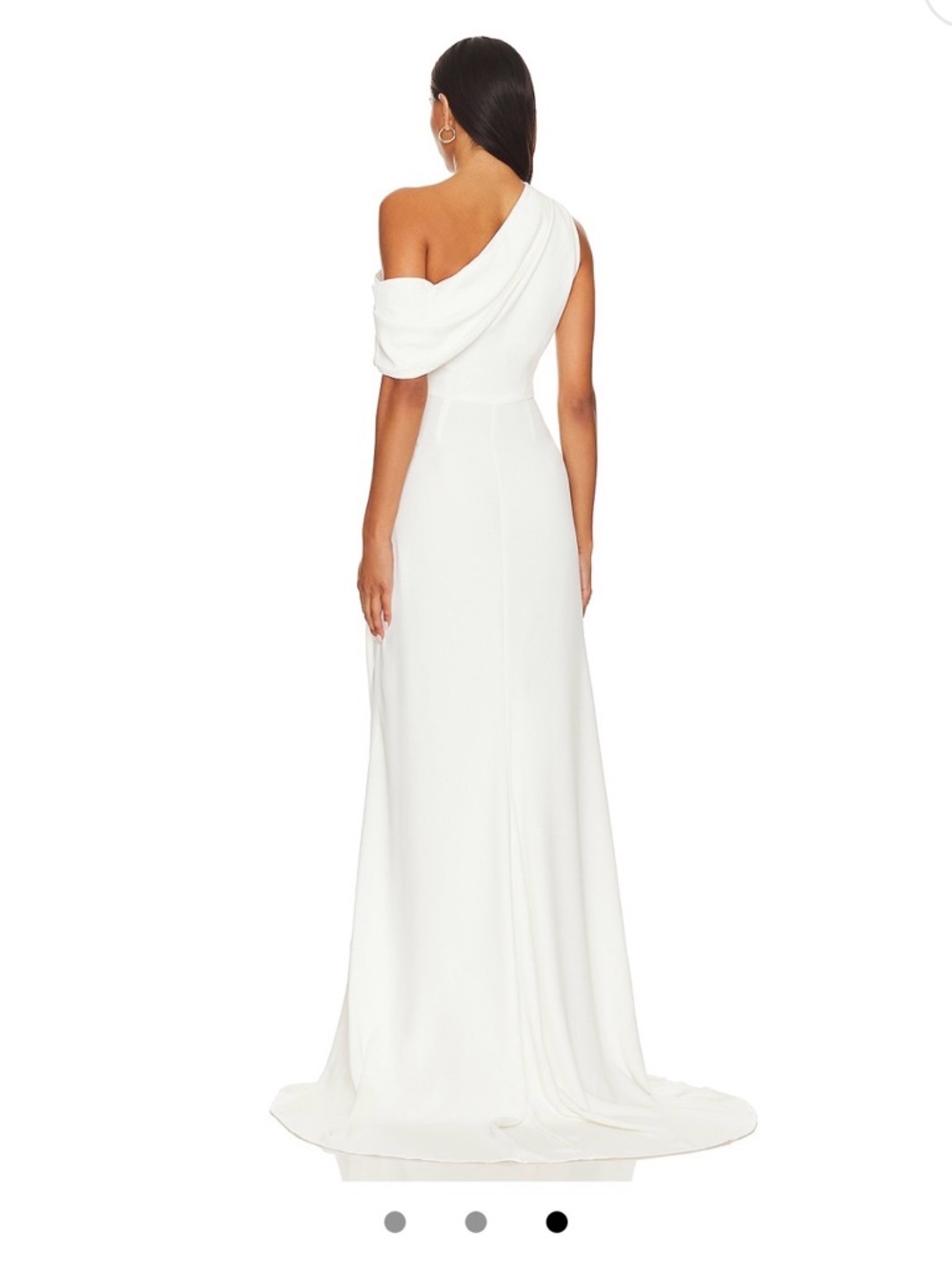 Elliatt Ivory One-Shoulder Isadora Gown - Picture 3 of 5